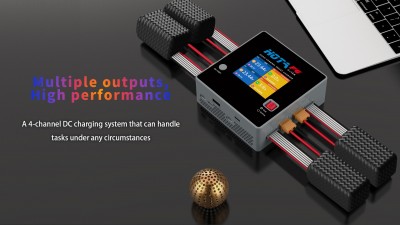 Hota F6 4x250W 15A 4 Channel Smart Balance Charger with Type-C 
