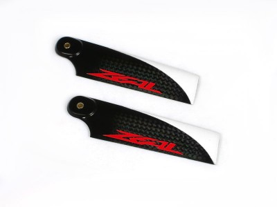 ZHT-085R ZEAL Carbon Fiber Tail Blades 85mm (Red) 