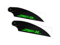 ZHT-115G ZEAL Carbon Fiber Tail Blades 115mm (Green)