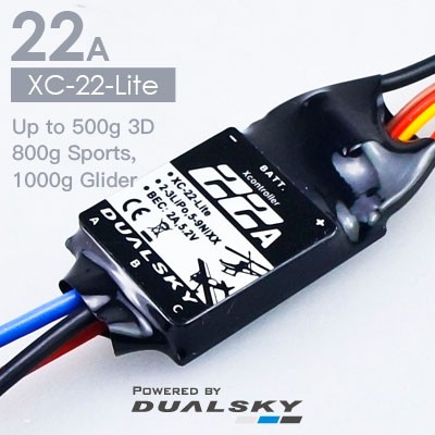 Регулятор для б/к двигателей Dualsky XC-22-Lite 