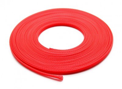Сеточка для защиты проводов 3мм ярко-красная (0,5м) 