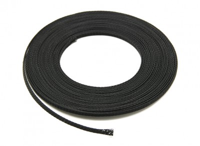 Сеточка для защиты проводов 3мм черная (0,5м) 