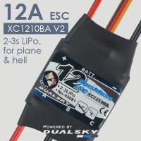 Регулятор для б/к двигателей Dualsky XC1210BA V2, ESC 12A, 2-3s LiPo, for plane & heli
