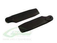 H0828-S - Лопасти хвостовые пластик черные 50mm