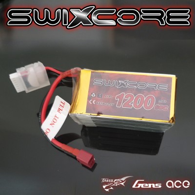 SWIXCORE - 1200 mAh 6S 22.2V 60C Lipo Pack_F 