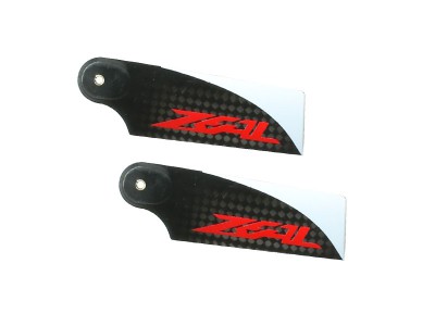 ZHT-070R ZEAL Carbon Fiber Tail Blades 70mm (Red) - Goblin 380 